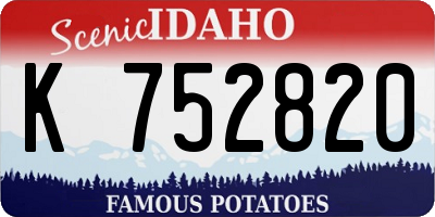 ID license plate K752820