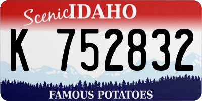ID license plate K752832