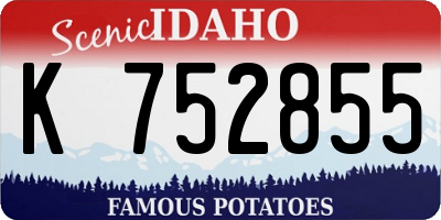 ID license plate K752855