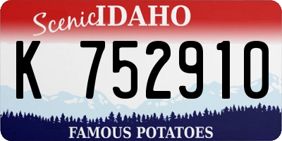 ID license plate K752910