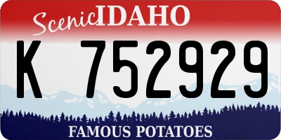 ID license plate K752929