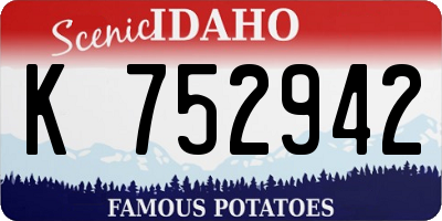 ID license plate K752942