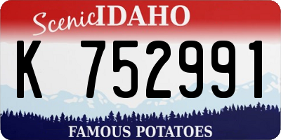 ID license plate K752991