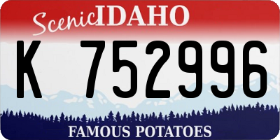 ID license plate K752996