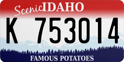 ID license plate K753014
