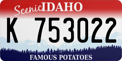 ID license plate K753022