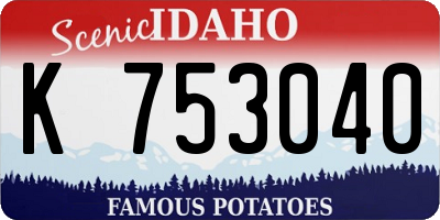 ID license plate K753040