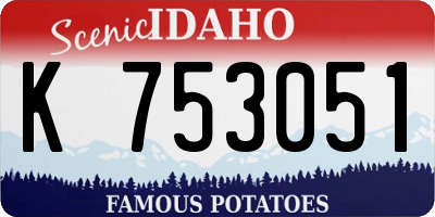 ID license plate K753051