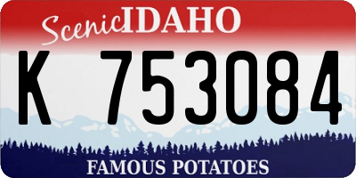 ID license plate K753084