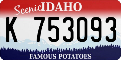 ID license plate K753093