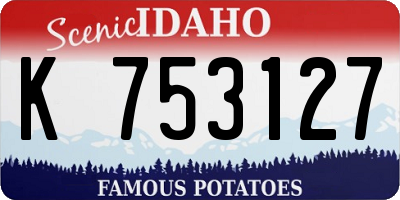 ID license plate K753127