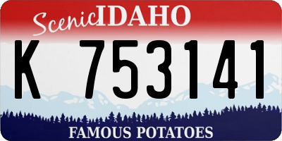 ID license plate K753141