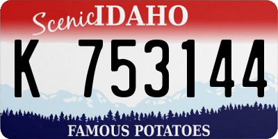 ID license plate K753144