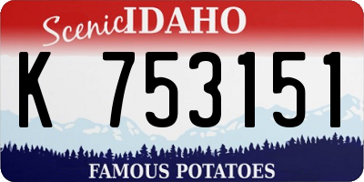 ID license plate K753151