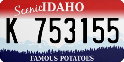 ID license plate K753155