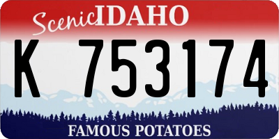 ID license plate K753174