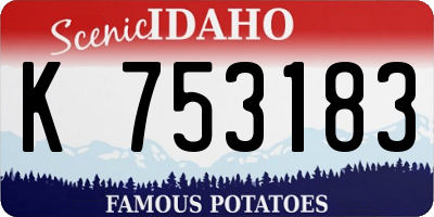 ID license plate K753183