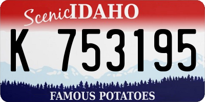 ID license plate K753195