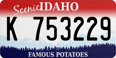 ID license plate K753229