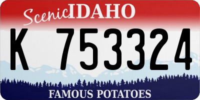 ID license plate K753324