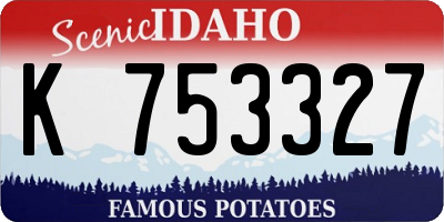 ID license plate K753327