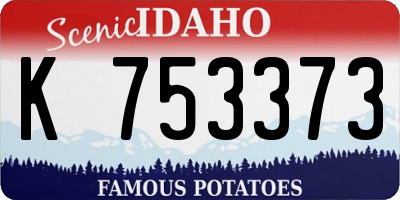 ID license plate K753373