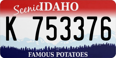 ID license plate K753376