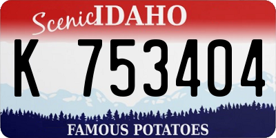 ID license plate K753404