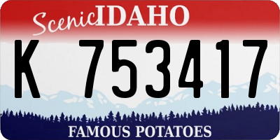ID license plate K753417