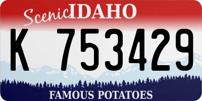 ID license plate K753429