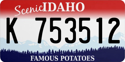 ID license plate K753512