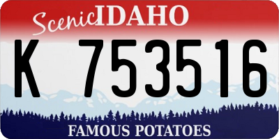 ID license plate K753516
