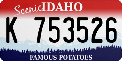 ID license plate K753526