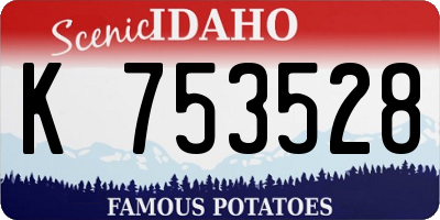 ID license plate K753528