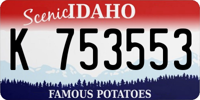 ID license plate K753553