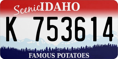 ID license plate K753614