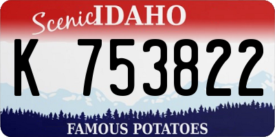 ID license plate K753822