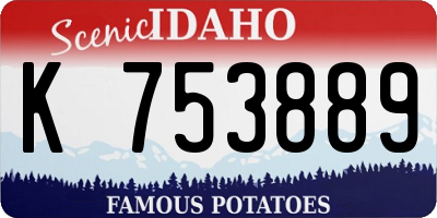ID license plate K753889