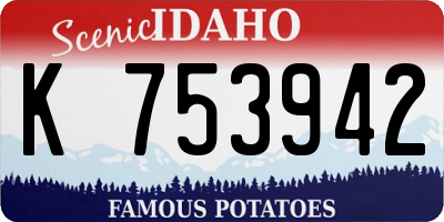 ID license plate K753942