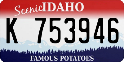 ID license plate K753946