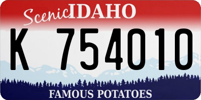 ID license plate K754010