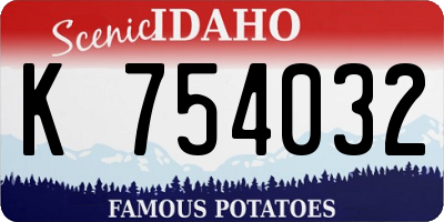 ID license plate K754032