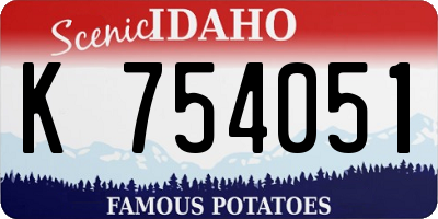 ID license plate K754051