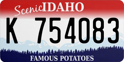 ID license plate K754083