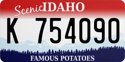 ID license plate K754090