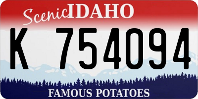 ID license plate K754094