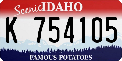 ID license plate K754105