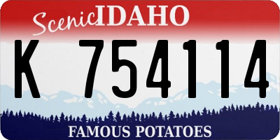 ID license plate K754114