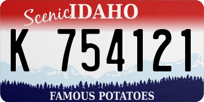 ID license plate K754121