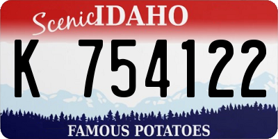 ID license plate K754122